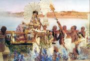 Alma-Tadema, Sir Lawrence The Finding of Moses (mk23) oil painting on canvas
